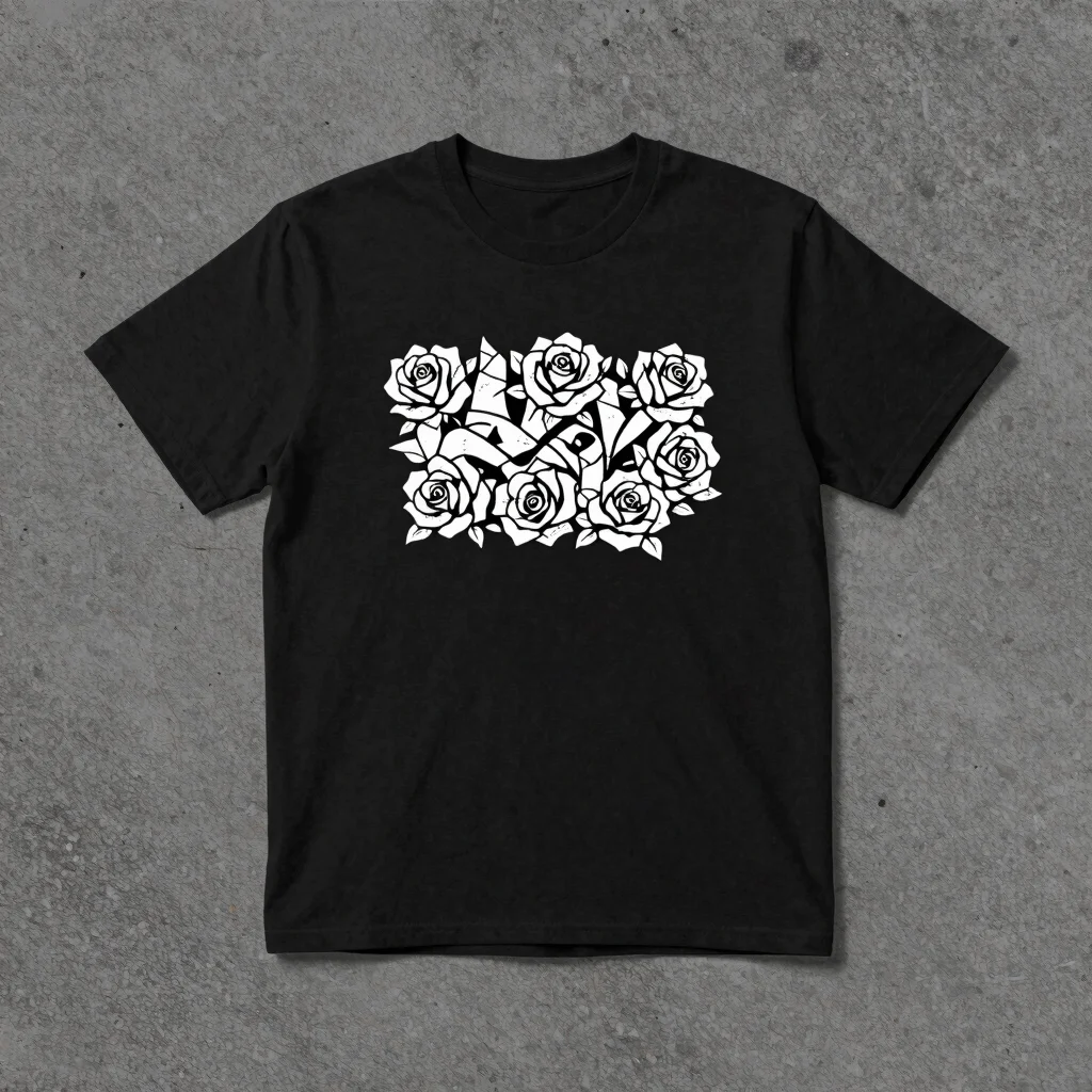 Last Train Roses Tee